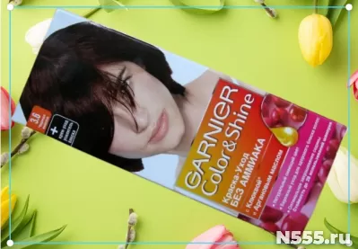 GARNIER Color Shine тон краска уход для волос 3.6 черная вишня